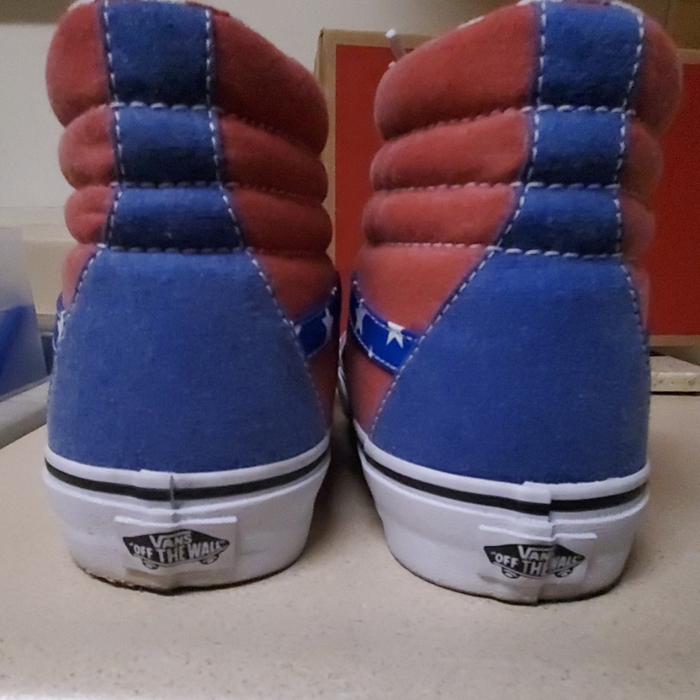 Vans Sk8 Hi RARE Reissue(Van Doren) Stars/Stripes - Picture 6 of 12